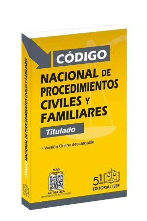 CODIGO NACIONAL DE PROCEDIMIENTOS CIVILES Y FAMILIARES 2025 TITULADO (BOLSILLO)