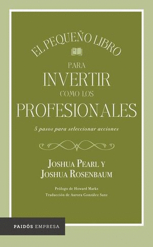 PEQUE�O LIBRO PARA INVERTIR COMO LOS PROFESIONALES EL