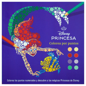 DISNEY PRINCESA   COLOREA POR PUNTOS