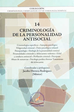 CRIMINOLOGIA DE LA PERSONALIDAD ANTISOCIAL