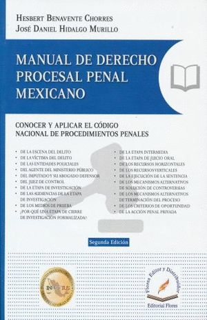 MANUAL DE DERECHO PROCESAL PENAL MEXICANO