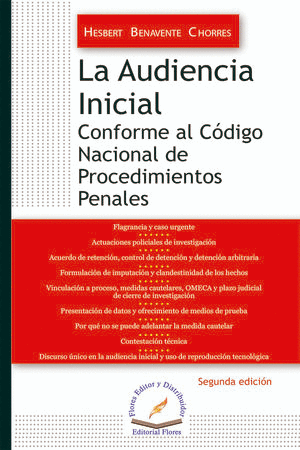 AUDIENCIA INICIAL CONFORME AL CODIGO NACIONAL DE PROCEDIMIENTOS PENALES
