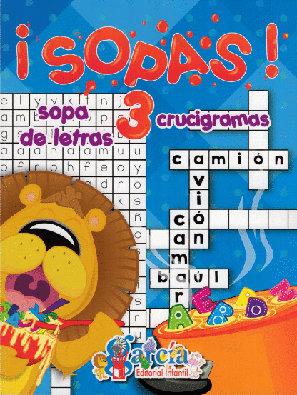 SOPAS 3 SOPAS DE LETRAS Y CRUCIGRAMAS