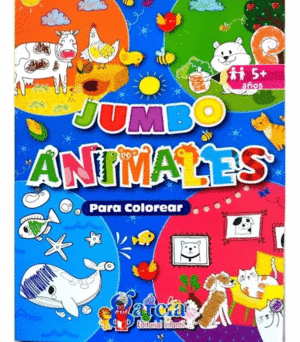 JUMBO ANIMALES PARA COLOREAR + 5 AOS
