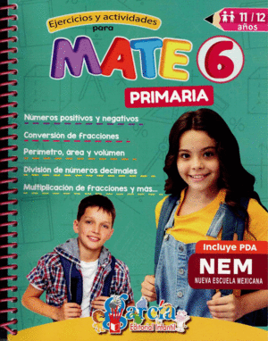 EJERCICIOS Y ACTIVIDADES PARA MATE 6 NEM PRIMARIA