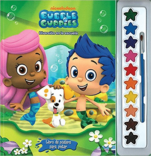 BUBBLE GUPPIES LIBRO DE POSTERS PARA PINTAR