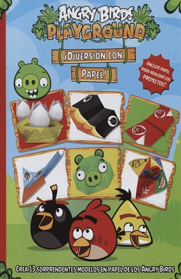 ANGRY BIRDS PLAYGROUND DIVERSION CON PAPEL (PASTA DURA)
