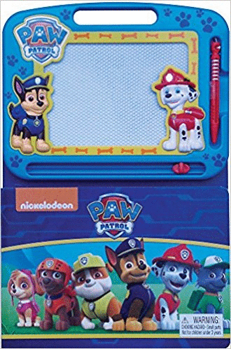 PAW PATROL CON PIZARRA Y PLUMA MAGNETICA