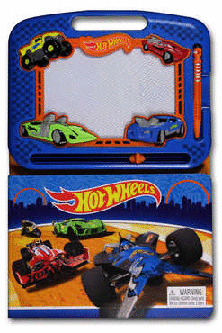 HOT WHEELS CON PIZARRA Y PLUMA MAGNTICA