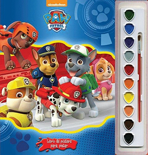 PAW PATROL LIBROS DE POSTERS PARA PINTAR