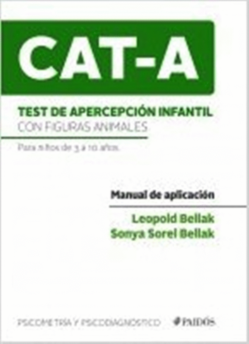 TEST DE APERCEPCION INFANTIL CON FIGURAS ANIMALES (CAT A)