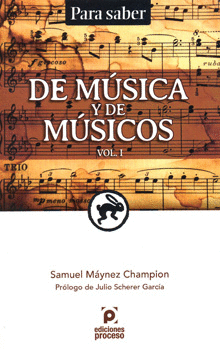 DE MUSICA Y DE MUSICOS VOL 1