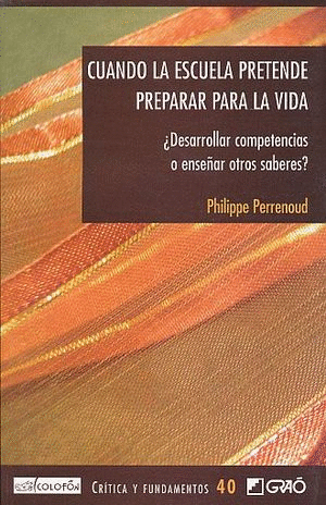 CUANDO LA ESCUELA PRETENDE PREPARAR PARA LA VIDA