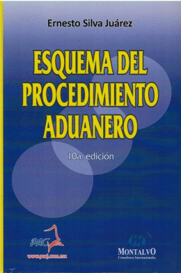 ESQUEMA DEL PROCEDIMIENTO ADUANERO