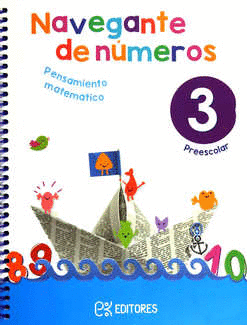 NAVEGANTE DE NUMEROS 3 PRESCOLAR PENSAMIENTO MATEMATICO