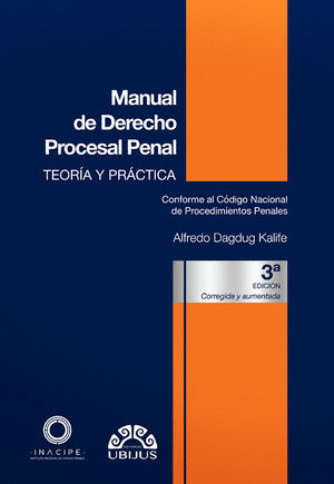 MANUAL DE DERECHO PROCESAL PENAL 3ED (PASTA DURA)