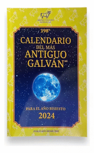 CALENDARIO DEL MAS ANTIGUO GALVAN 2024 (BOLSILLO)