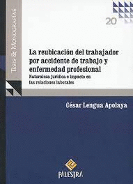 REUBICACION DEL TRABAJADOR POR ACCIDENTE DE TRABAJO Y ENFERMEDAD PROFESIONAL LA