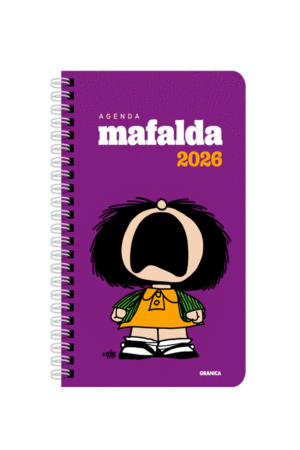MAFALDA 2026 AGENDA ANILLADA PROTESTA VIOLETA