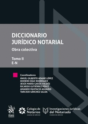 DICCIONARIO JURIDICO NOTARIAL TOMO 2 (PASTA DURA)