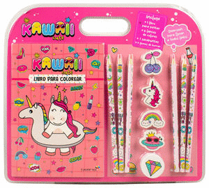 KAWAII CUTE LIBRO PARA COLOREAR