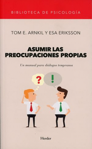 ASUMIR LAS PREOCUPACIONES PROPIAS