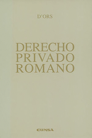 DERECHO PRIVADO ROMANO