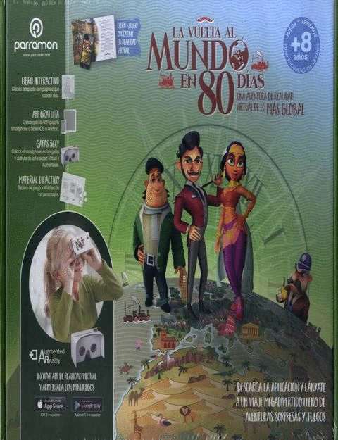 VUELTA AL MUNDO EN 80 DIAS LA REALIDAD VIRTUAL (CAJA)