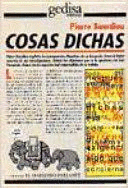 COSAS DICHAS