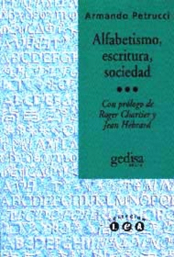 ALFABETISMO ESCRITURA SOCIEDAD
