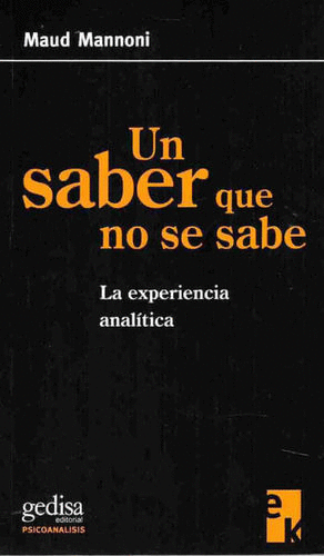 UN SABER QUE NO SE SABE LA EXPERENCIA ANALITICA