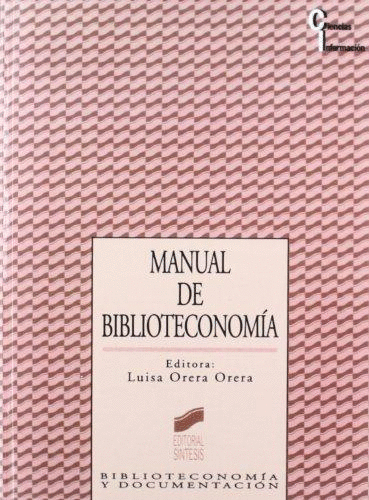 MANUAL DE BIBLIOTECONOMIA