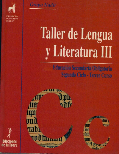 TALLER DE LENGUA Y LITERATURA 3 SECUNDARIA