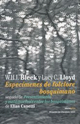 ESPECIMENES DE FOLCLORE BOSQUIMANO