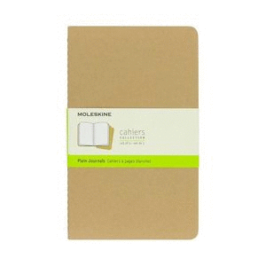 SET 3 LIBRETAS GRANDE KRAFT HOJA BLANCA (PASTA BLANDA)