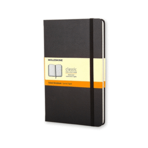 LIBRETA CLASICA DE BOLSILLO NEGRA HOJA RAYADA (PASTA BLANDA)