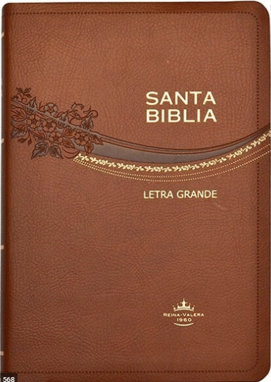 SANTA BIBLIA REINA VARELA 1960 CAFE LETRA GRANDE