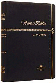 SANTA BIBLIA REINA VALERA 1960 NEGRO ORILLA DORADA  LETRA GRANDE