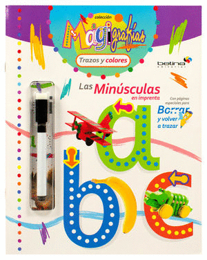 TRAZOS Y COLORES LAS MINUSCULAS EN IMPRENTA