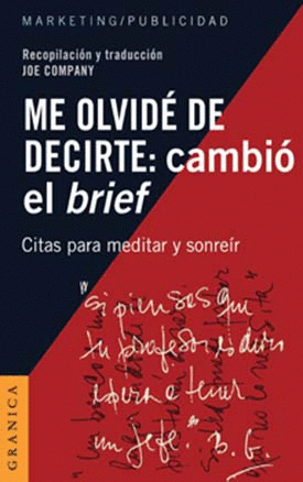 ME OLVIDE DE DECIRTE CAMBIO EL BRIEF