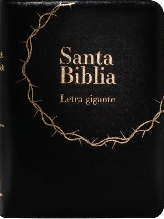 SANTA BIBLIA REINA VALERA 1960 NEGRO CON CIERRE LETRA GIGANTE