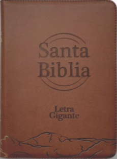 SANTA BIBLIA REINA VALERA 1960 CAFE CON CIERRE LETRA GIGANTE