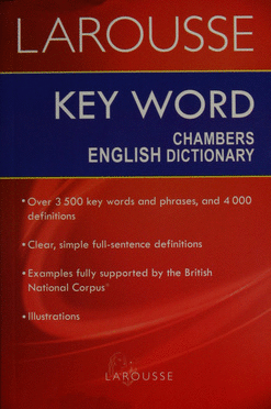 KEY WORD CHAMBERS ENGLISH DICTIONARY
