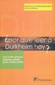 POR QUE LEER A DURKHEIM HOY