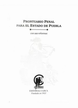 PRONTUARIO PENAL PARA EL ESTADO DE PUEBLA 2024