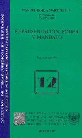REPRESENTACION PODER Y MANDATO