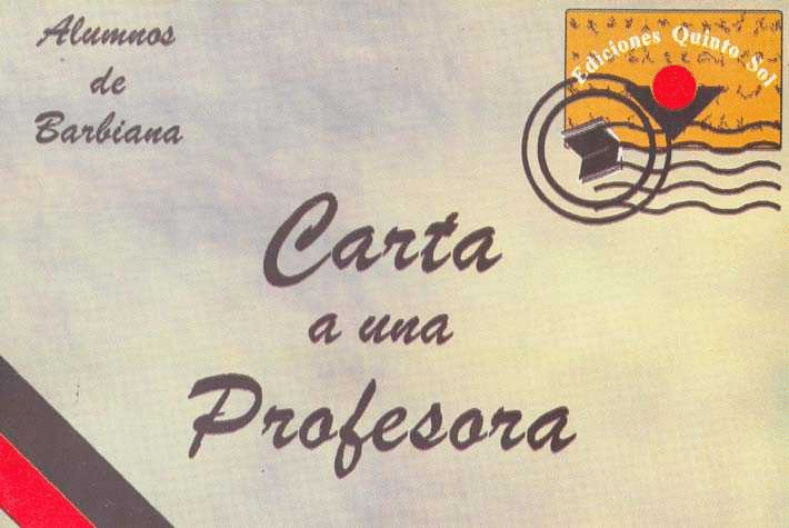 CARTA A UNA PROFESORA