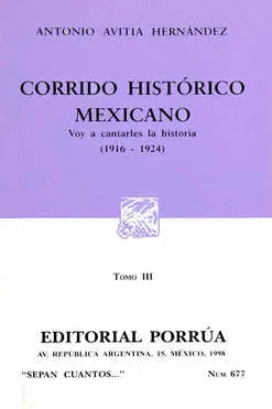 CORRIDO HISTORICO MEXICANO TOMO III (1916 1924)