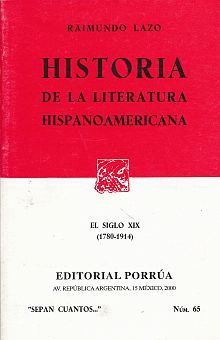 HISTORIA DE LA LITERATURA HISPANOAMERICANA