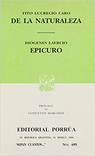 DE LA NATURALEZA / EPICURO